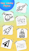 Planes Drawing & Coloring Book screenshot 1