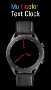 Text Clock Watch Face (Analog) syot layar 2