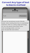 1 Schermata Bionic Reading Bionify