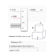 برنامه‌نما Volume Calculator عکس از صفحه