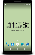 Digital Clock live wallpaper اسکرین شاٹ 3
