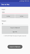 Dec to Hex (진법 변환기) স্ক্রিনশট 3