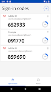Adobe Authenticator screenshot 2