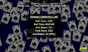 Spider Solitaire Max capture d'écran 7