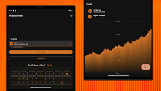 برنامه‌نما Mi Band Finder عکس از صفحه