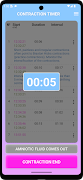 Contraction Timer and Counter imagem de tela 1