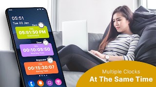 Multi Floating Clock, Timer تصوير الشاشة 4