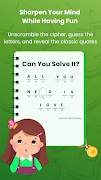 Cryptogram Letters Word Puzzle โปสเตอร์