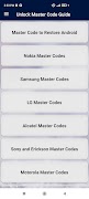 Poster Unlock Master Code Guide