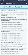 Cheats Code PS 2 Ekran Görüntüsü 3