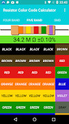Resistor Color Code Calculator اسکرین شاٹ 2