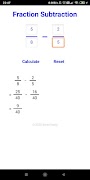 Fraction Subtraction screenshot 2