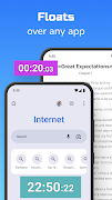フローティングストップウォッチ,のマルチタスクタイマーです スクリーンショット 3