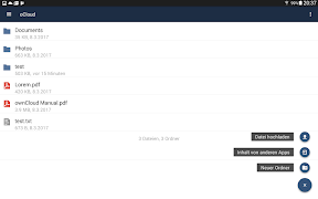 6 Schermata ocloud for owncloud