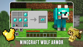 Minecraft Wolf Armor - Mod/App 스크린샷 1