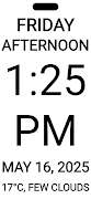 2 Schermata Calendar Clock Dementia Clock
