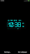 LED Digital Clock Wallpaper スクリーンショット 1