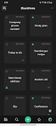 BlackNote Notizen Notizblock Plakat