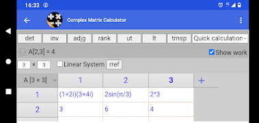 Complex Number & Matrix Calc ảnh chụp màn hình 5
