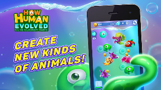 How human evolved: cute clicke plakat