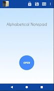 Alphabetical Notepad الملصق