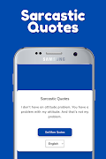 Sarcastic Quotes poster