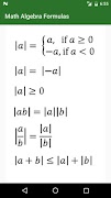 Algebra Formulas Screenshot 3