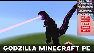 Godzilla Mod for Minecraft PE پوسٹر
