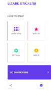 🦎 蜥蜴贴纸, 贴纸包: WAStickerApps 海報