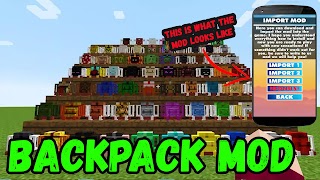 Backpack Mod For Minecraft PE ภาพหน้าจอ 1