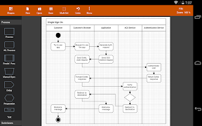 برنامه‌نما Flowdia Diagrams عکس از صفحه