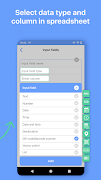 Spreadsheet data entry تصوير الشاشة 5