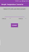 Simple Temperature Converter poster