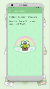 برنامه‌نما Keroppi Notes عکس از صفحه