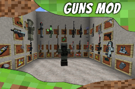 Mod Guns for MCPE. Weapons mod poster