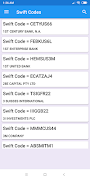 برنامه‌نما Swift Codes عکس از صفحه