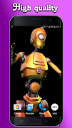 برنامه‌نما Dancing Robot Live Wallpaper عکس از صفحه