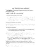 Thesis Statement 截图 1