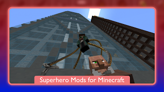 Poster Superheroes Minecraft Mod 2025