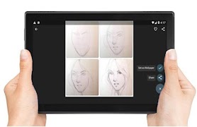 Menggambar Tutorial Potret screenshot 6