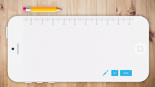 برنامه‌نما خط‌کش+متر نواری، ابزار دیجیتال عکس از صفحه