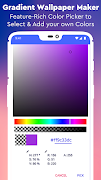برنامه‌نما Gradient Wallpaper Maker عکس از صفحه