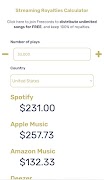 Streaming Royalties Calculator ภาพหน้าจอ 2