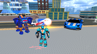 Real Machine Car Robot Game Poster