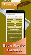 Physics Formula and Equations captura de pantalla 1
