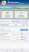 MyOvertimeHours  | Time&Leave 스크린샷 5