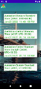 Australian Timezone Clock poster