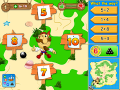 Math. Smart Pirates. 1st and 2nd Grade. Sea Fight 스크린샷 1