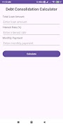 Debt Consolidation Calculator 스크린샷 4