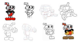 描き方。カップ。キャラクター スクリーンショット 1